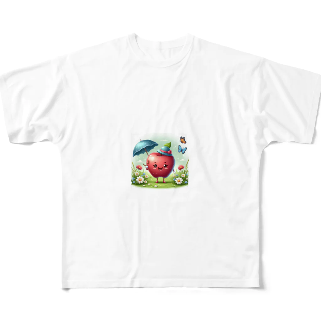 HERAXの果物妖精～リンゴの妖精さん～ All-Over Print T-Shirt