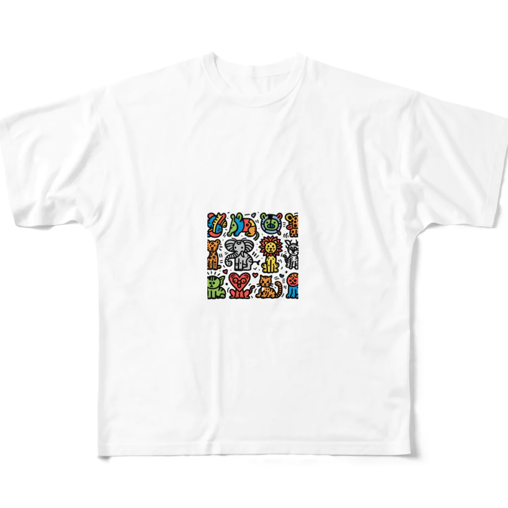 rightOneのアートタイム All-Over Print T-Shirt