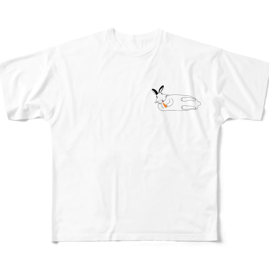 White Rabbit Entertainmentのうさぎ フルグラフィックTシャツ