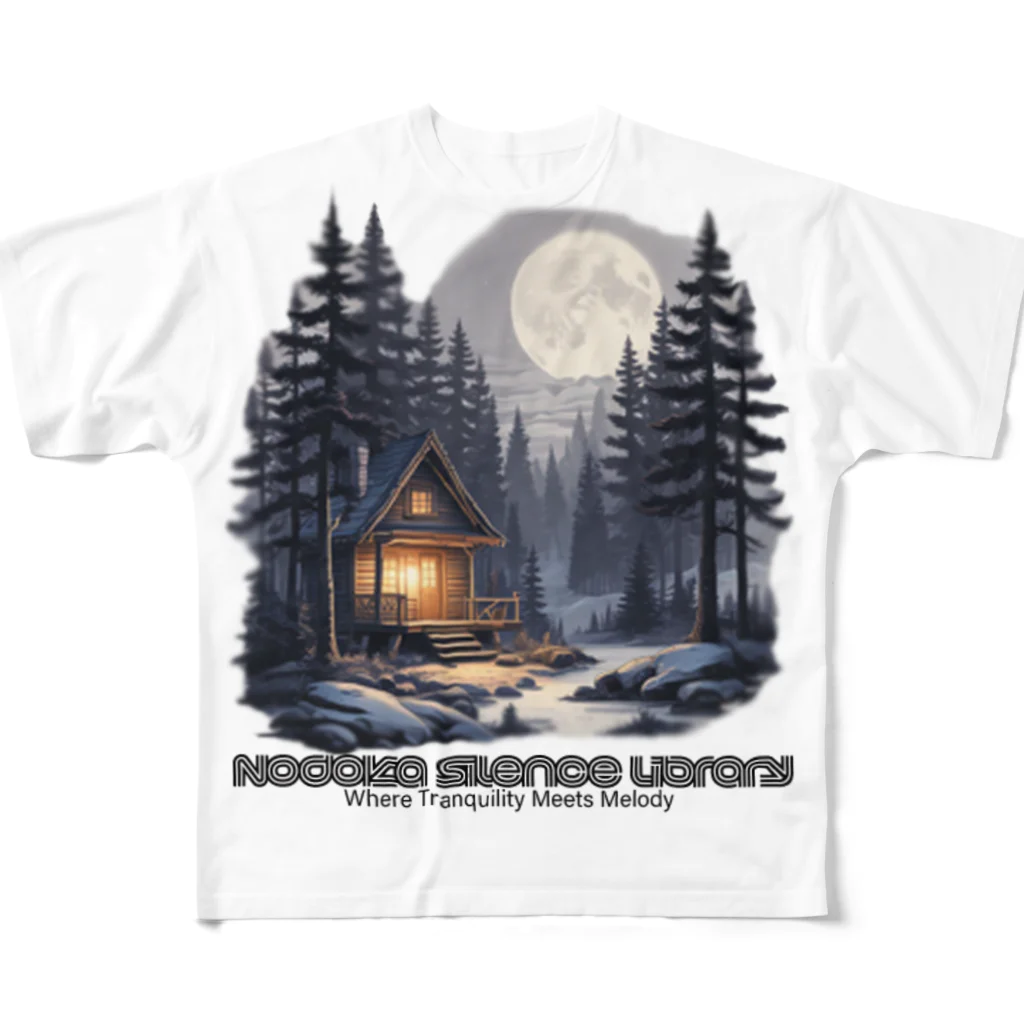 Nodoka Silence Library - WEB SHOPのSnow Cottage フルグラフィックTシャツ