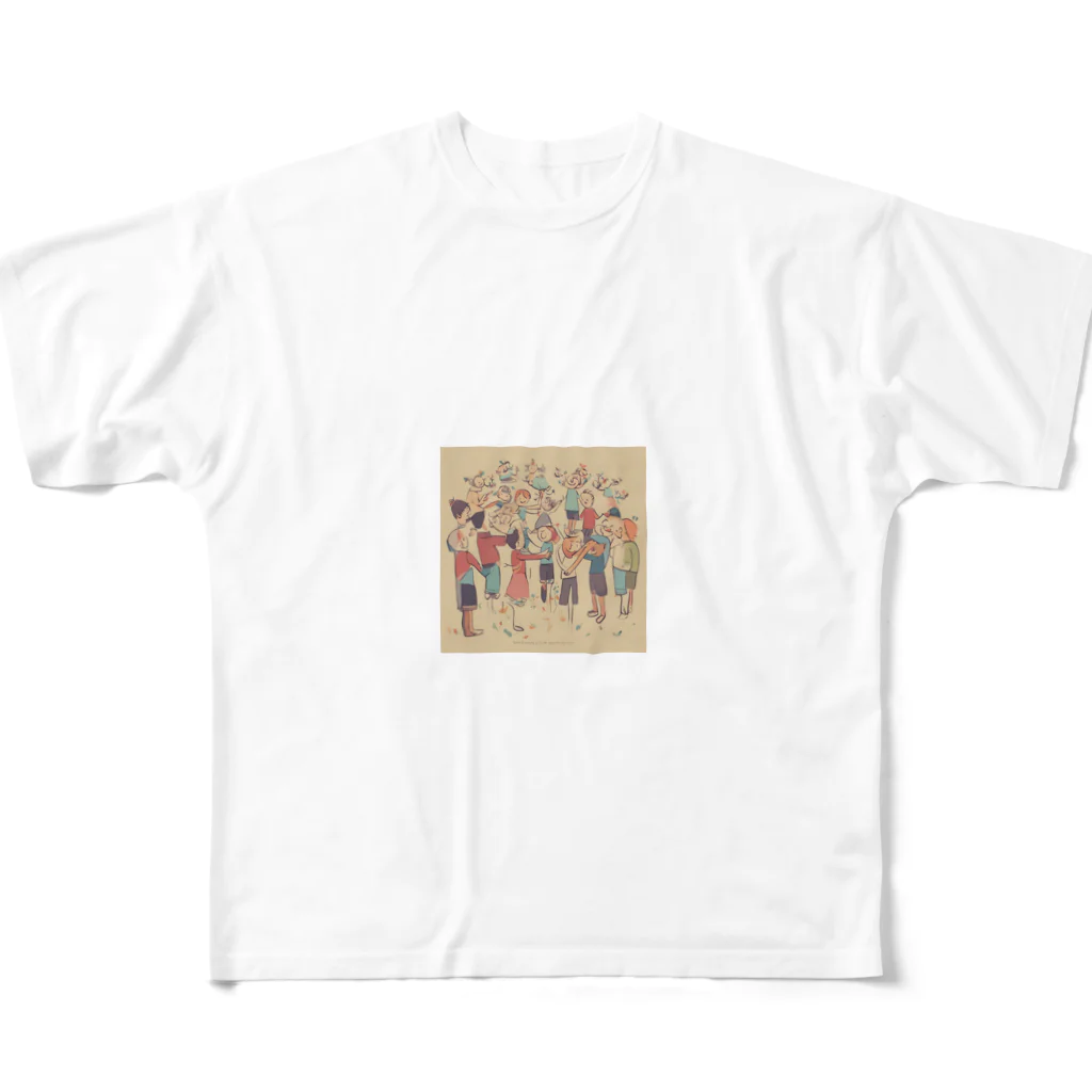 yume_miの人と分かち合う喜びが人生を豊かにする All-Over Print T-Shirt