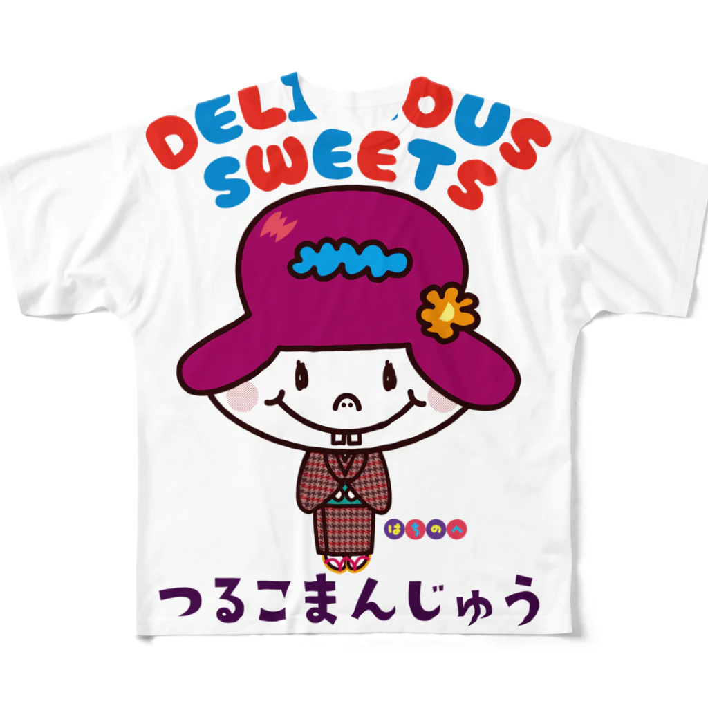 ドレメヒロコのつるこまんじゅう All-Over Print T-Shirt