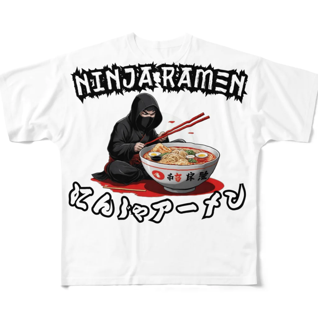 World_Teesの忍者ラーメン All-Over Print T-Shirt