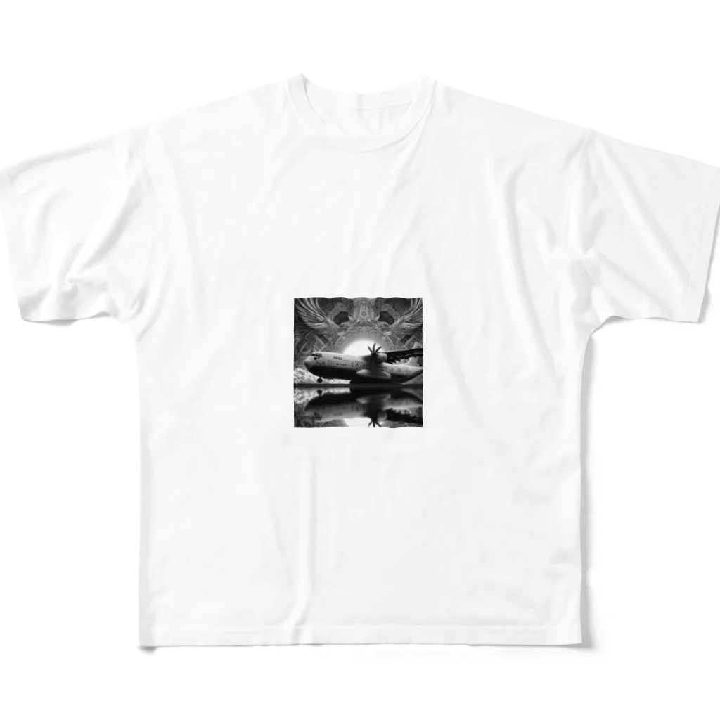 HECreaterの幻想的な貨物機 All-Over Print T-Shirt