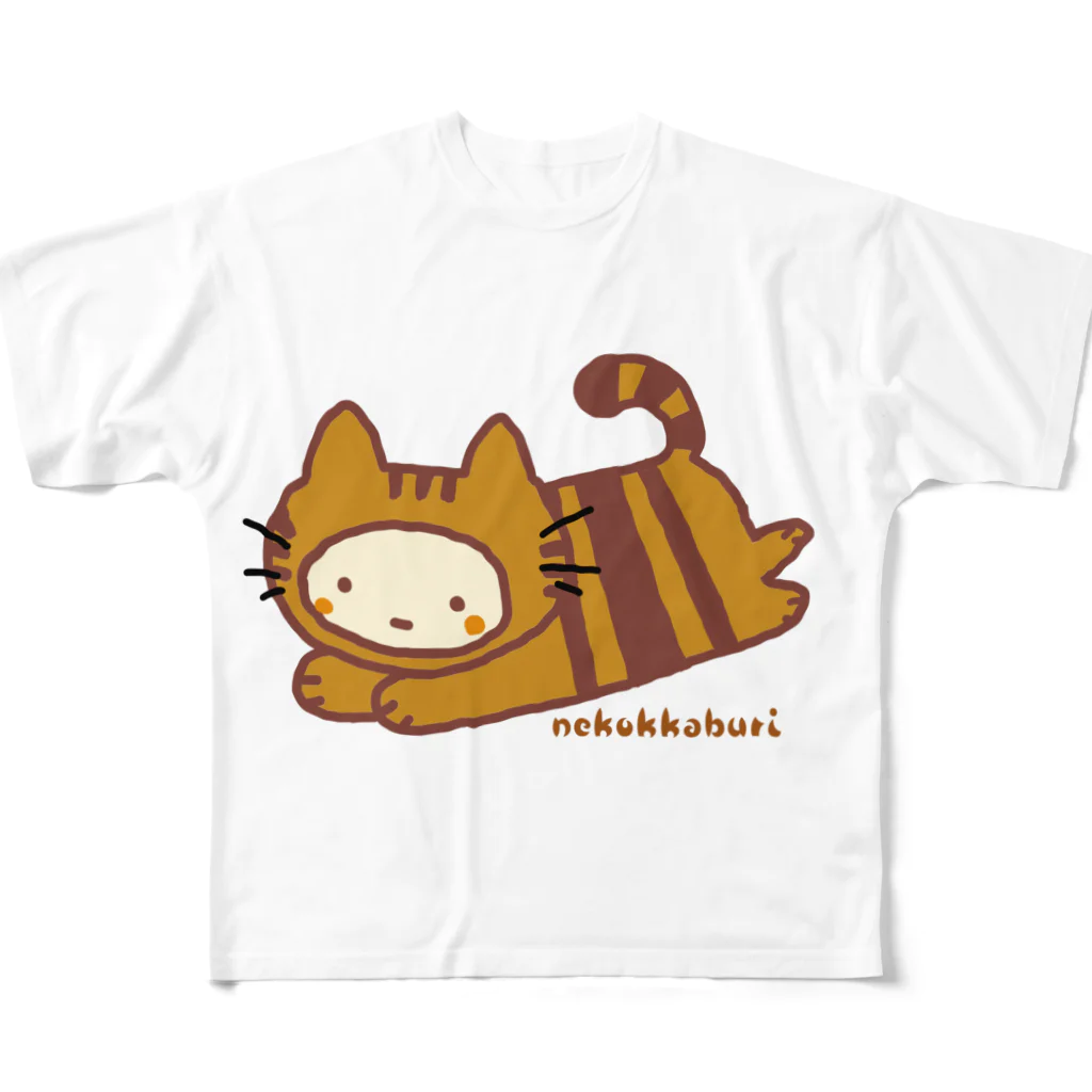 mayumayu-の🐱ネコっかぶり🐱 フルグラフィックTシャツ