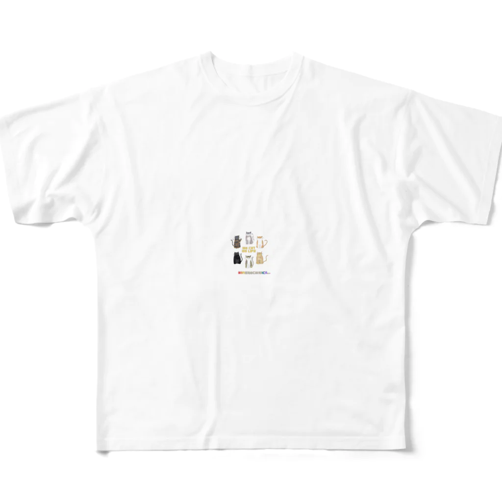 harenochinico...のNO CAT NO LIFE All-Over Print T-Shirt