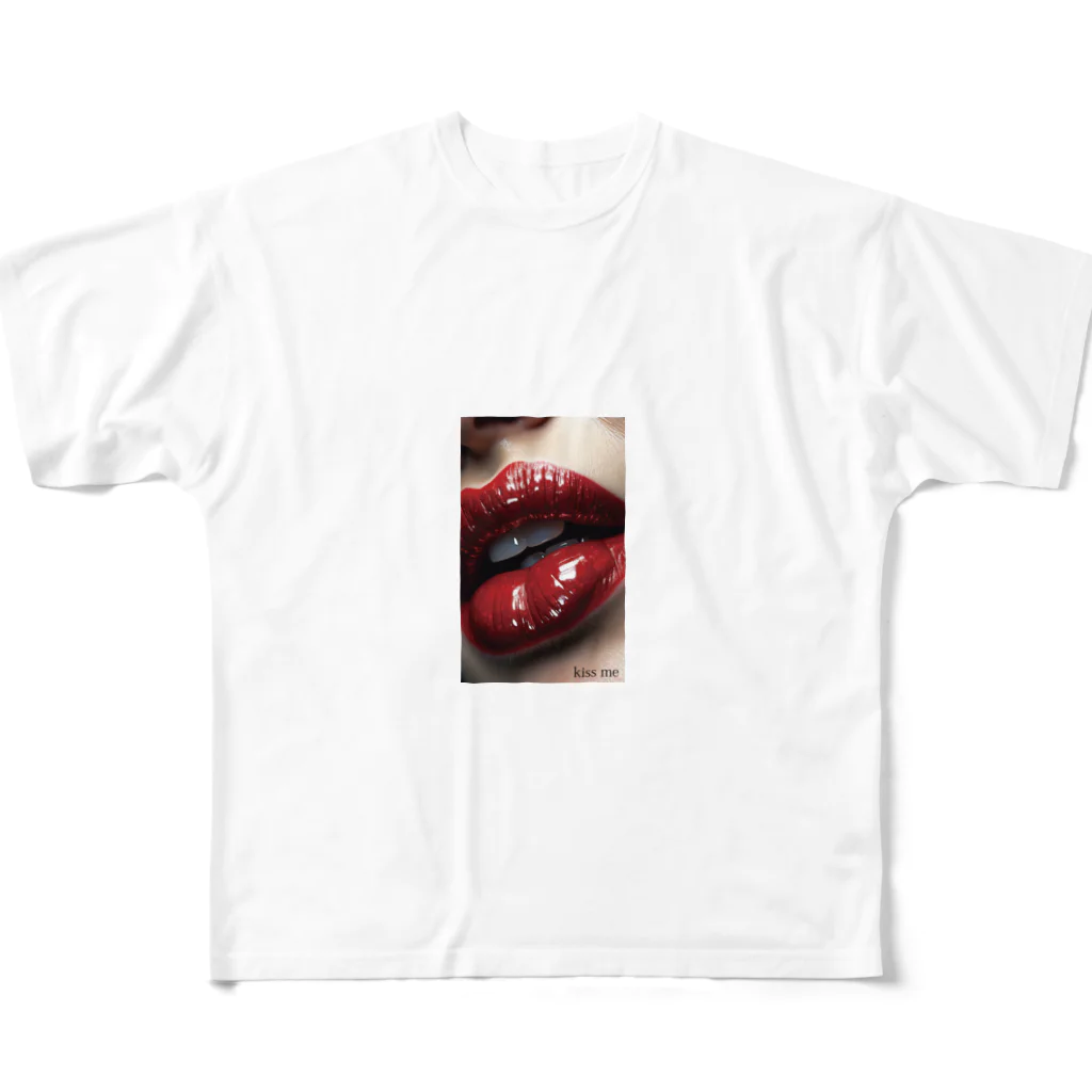 ニゴ猫　shopのkiss me All-Over Print T-Shirt