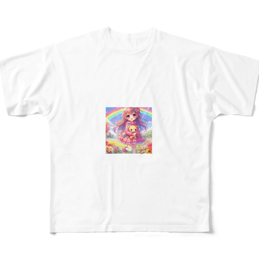 aaammmamのロリ　少女　ピンク髪 All-Over Print T-Shirt