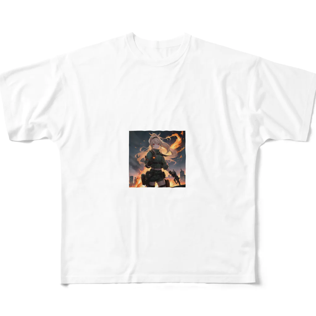 rn425の戦場の少女 All-Over Print T-Shirt