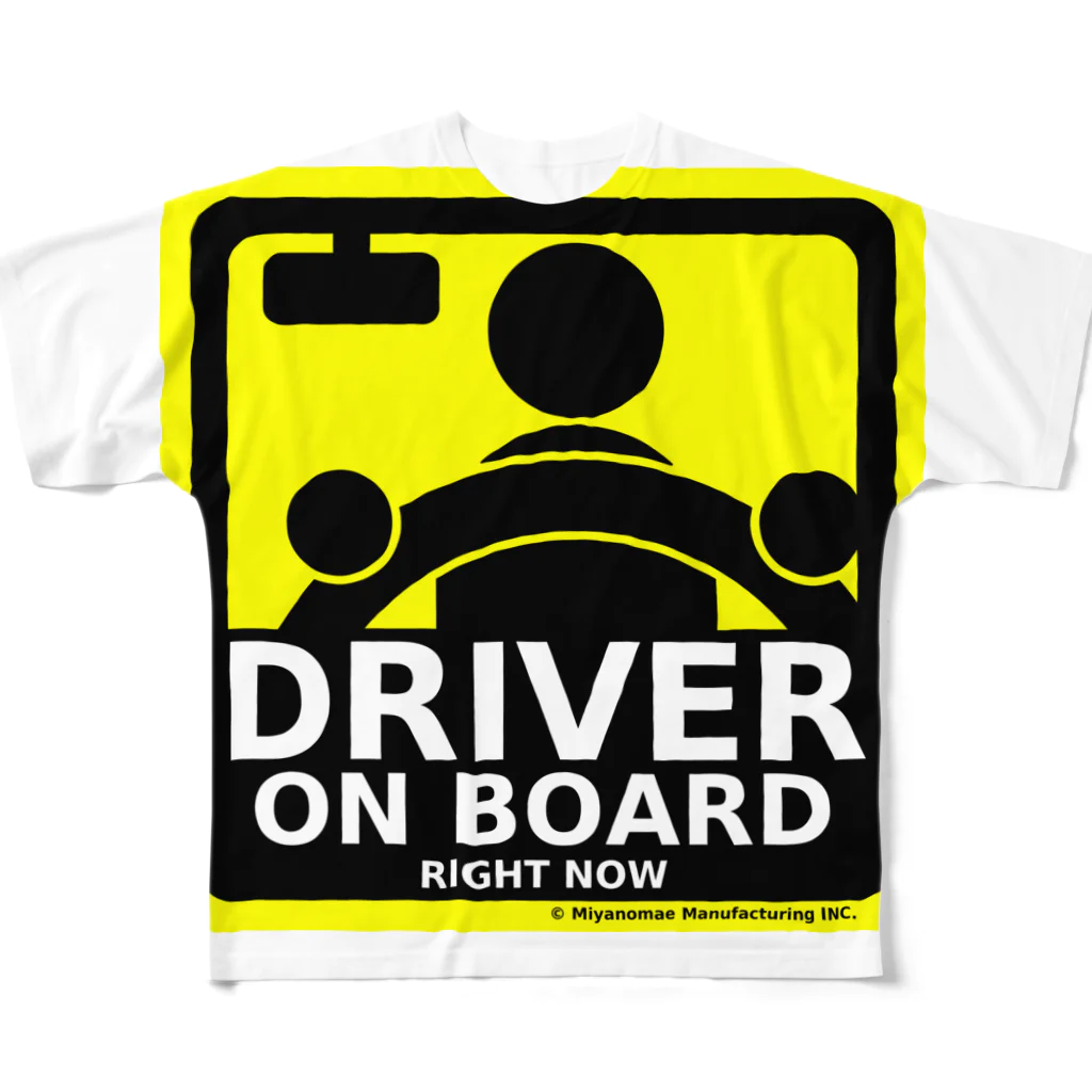 Miyanomae ManufacturingのDRIVER ON BOARD フルグラフィックTシャツ