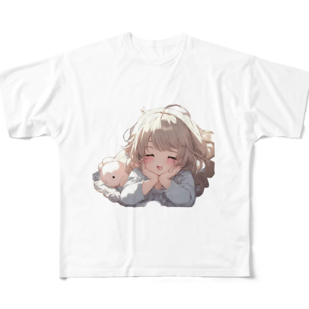 G-EICHISの眠れない夜の可愛い少女 All-Over Print T-Shirt