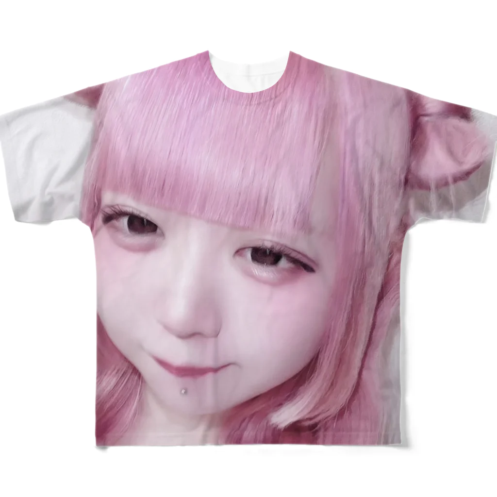 さらんぽshopの全面半目さらんぽ フルグラフィックTシャツ