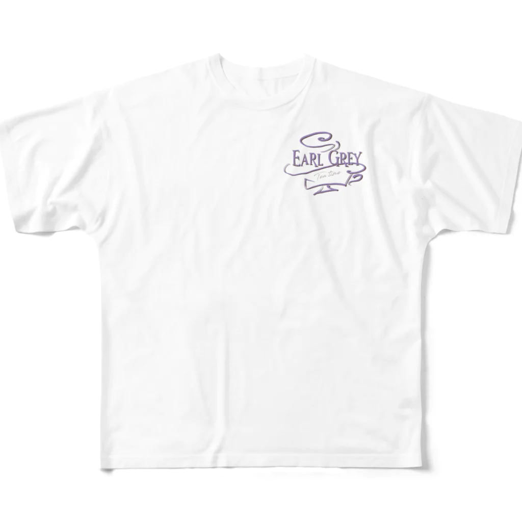 Earl Grey tea timeのCharlotte（シャーロット） All-Over Print T-Shirt