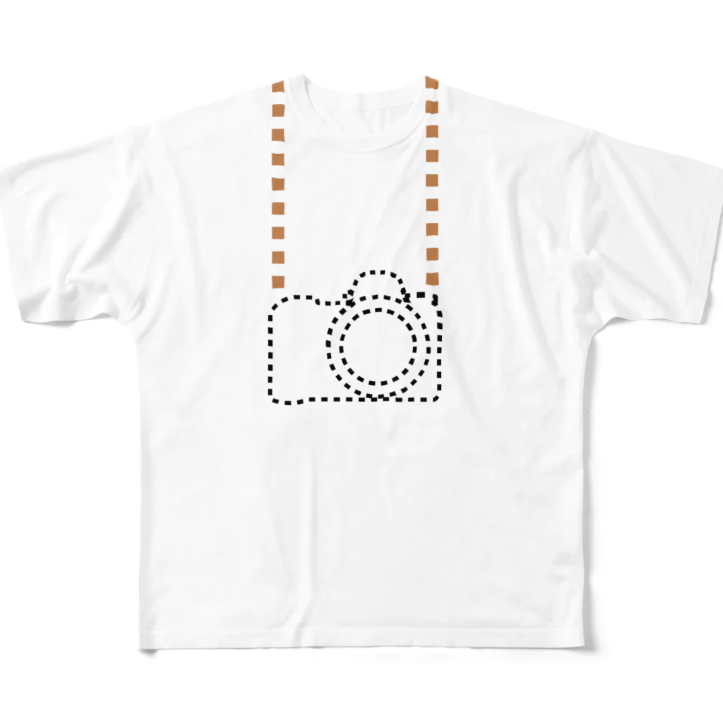 -Miyabi-のカメラ点線 All-Over Print T-Shirt