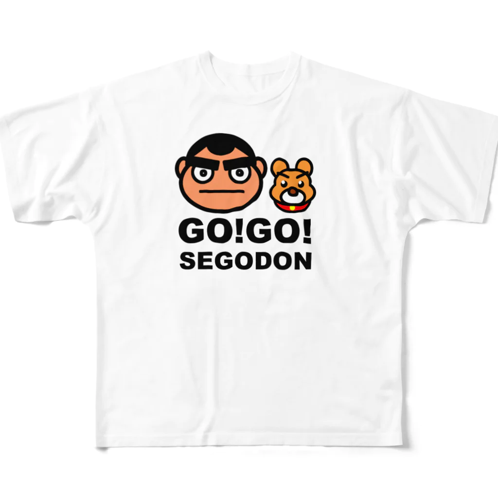 KAGOSHIMA GO!GO!PROJECT | 鹿児島 ゴーゴープロジェクトの【GO!GO! SEGODON/ゴーゴー西郷どん】 フルグラフィックTシャツ