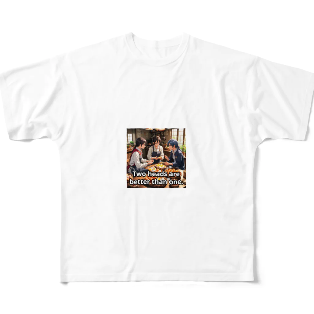 BOSEKIの一人より二人のほうが良い知恵を出せる。 All-Over Print T-Shirt