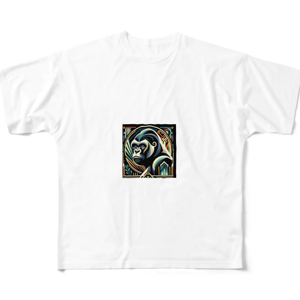 クレイジースケッチハウスのゴリラリラ All-Over Print T-Shirt