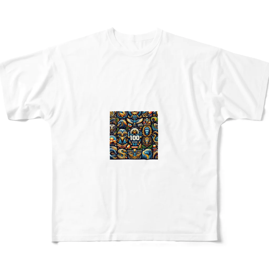 wワンダーワールドwのAggregation SIX All-Over Print T-Shirt