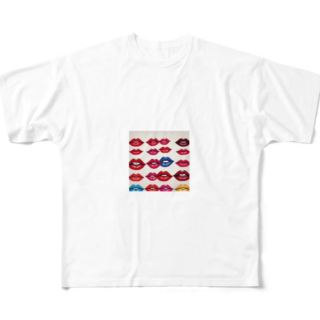 noiSutoaのおしゃれな唇 All-Over Print T-Shirt