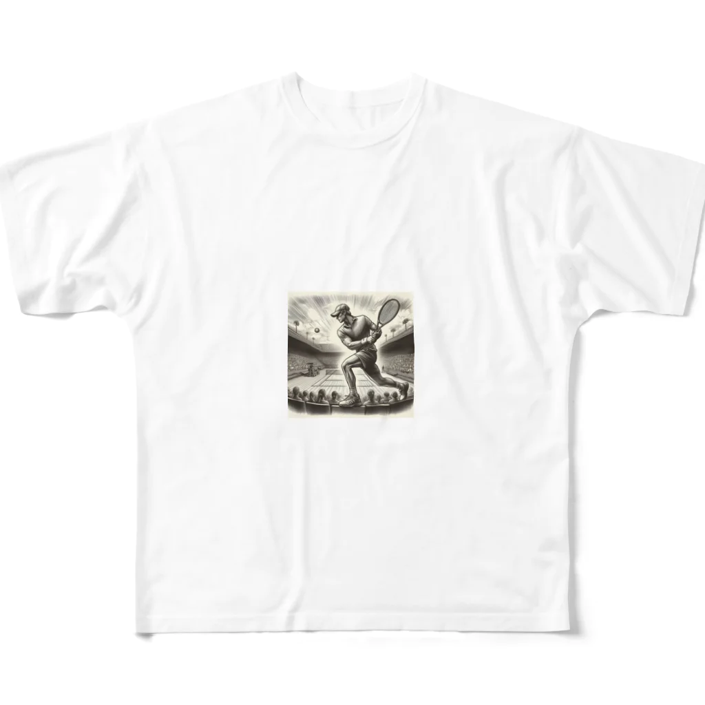 kojiharuのテニス大好き All-Over Print T-Shirt