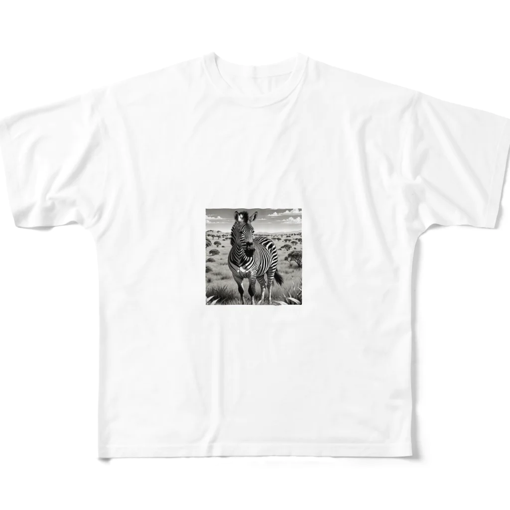 memorandumのシマウマ All-Over Print T-Shirt