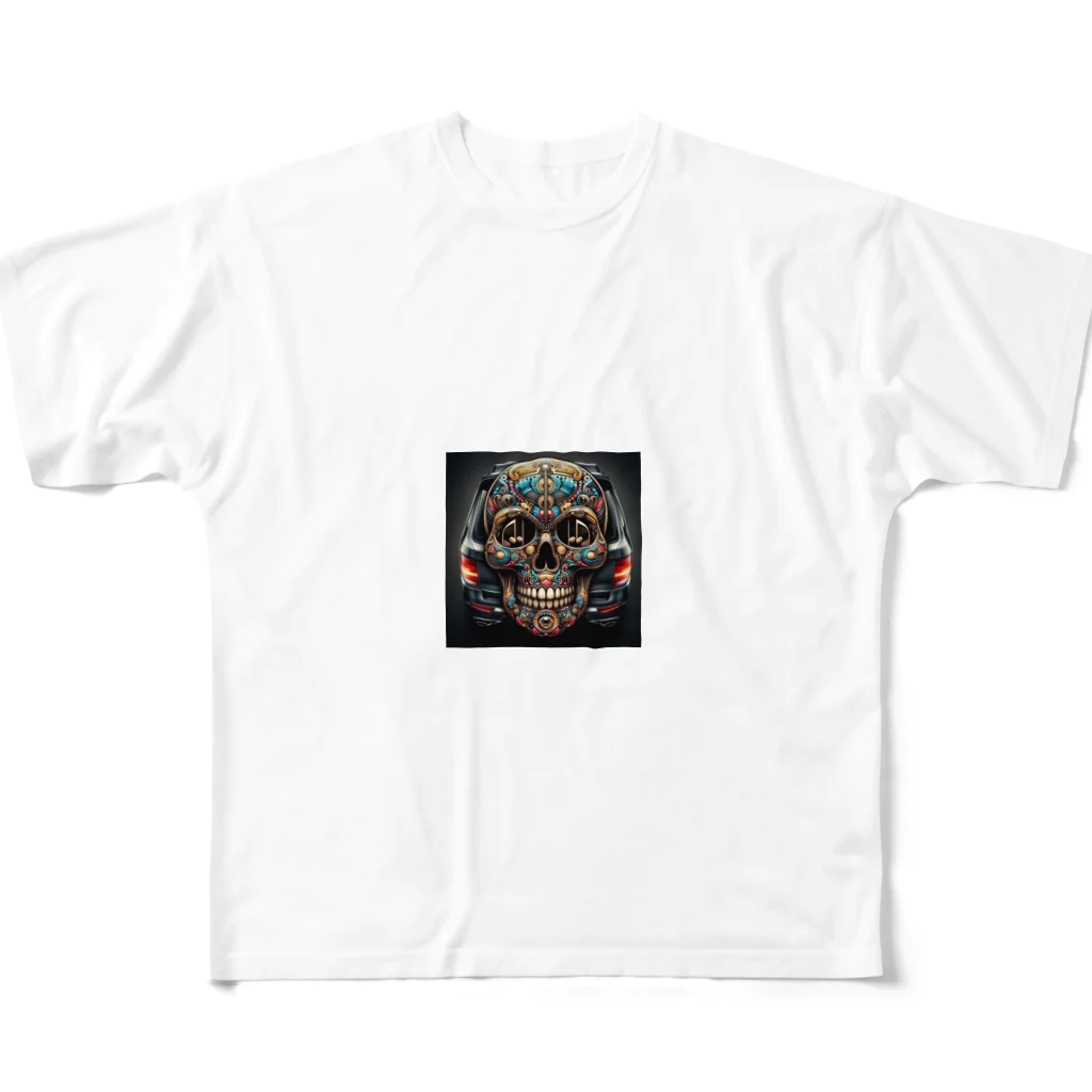 wワンダーワールドwのSKULL016 フルグラフィックTシャツ