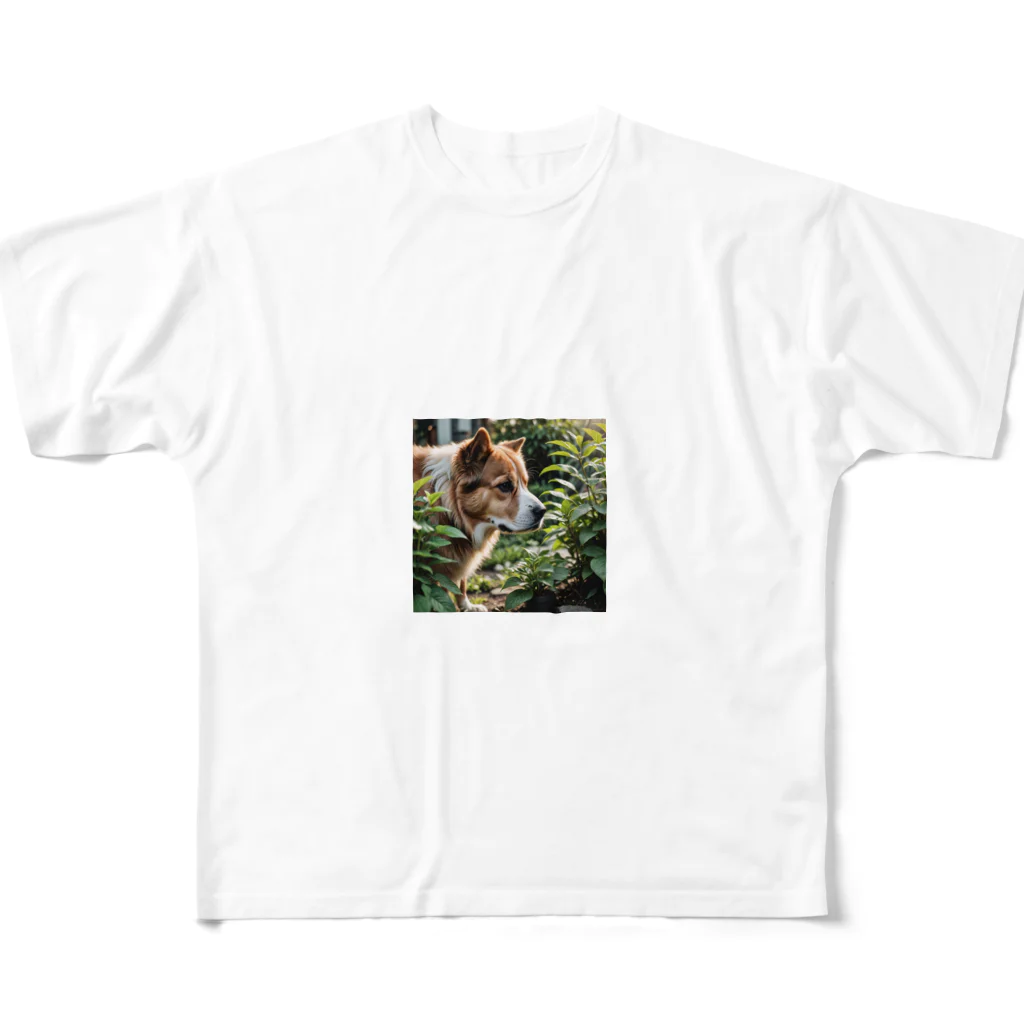 neeeeeeの草と犬 All-Over Print T-Shirt