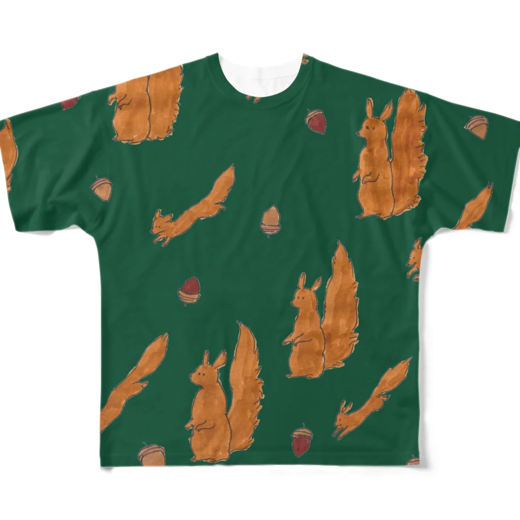 maru-marumochiの動物柄２ All-Over Print T-Shirt