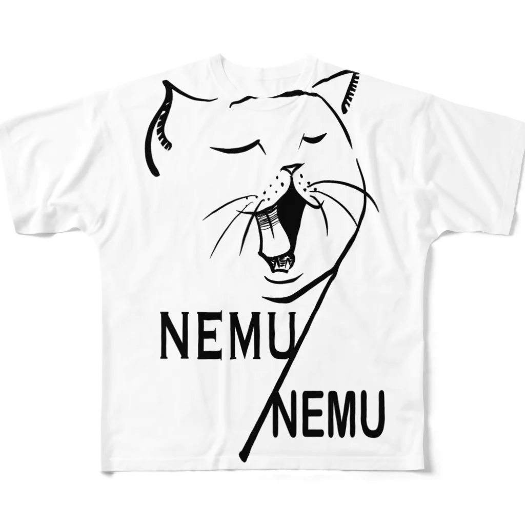 NECOMAMIREのAKUBIIII All-Over Print T-Shirt