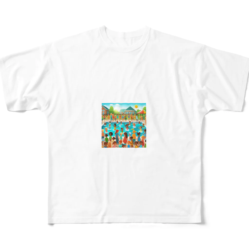 sallysanaのプールびらき All-Over Print T-Shirt