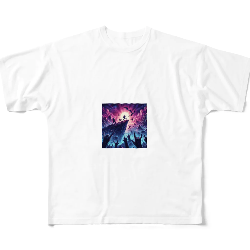 ロックスターのWhisper of the dark All-Over Print T-Shirt