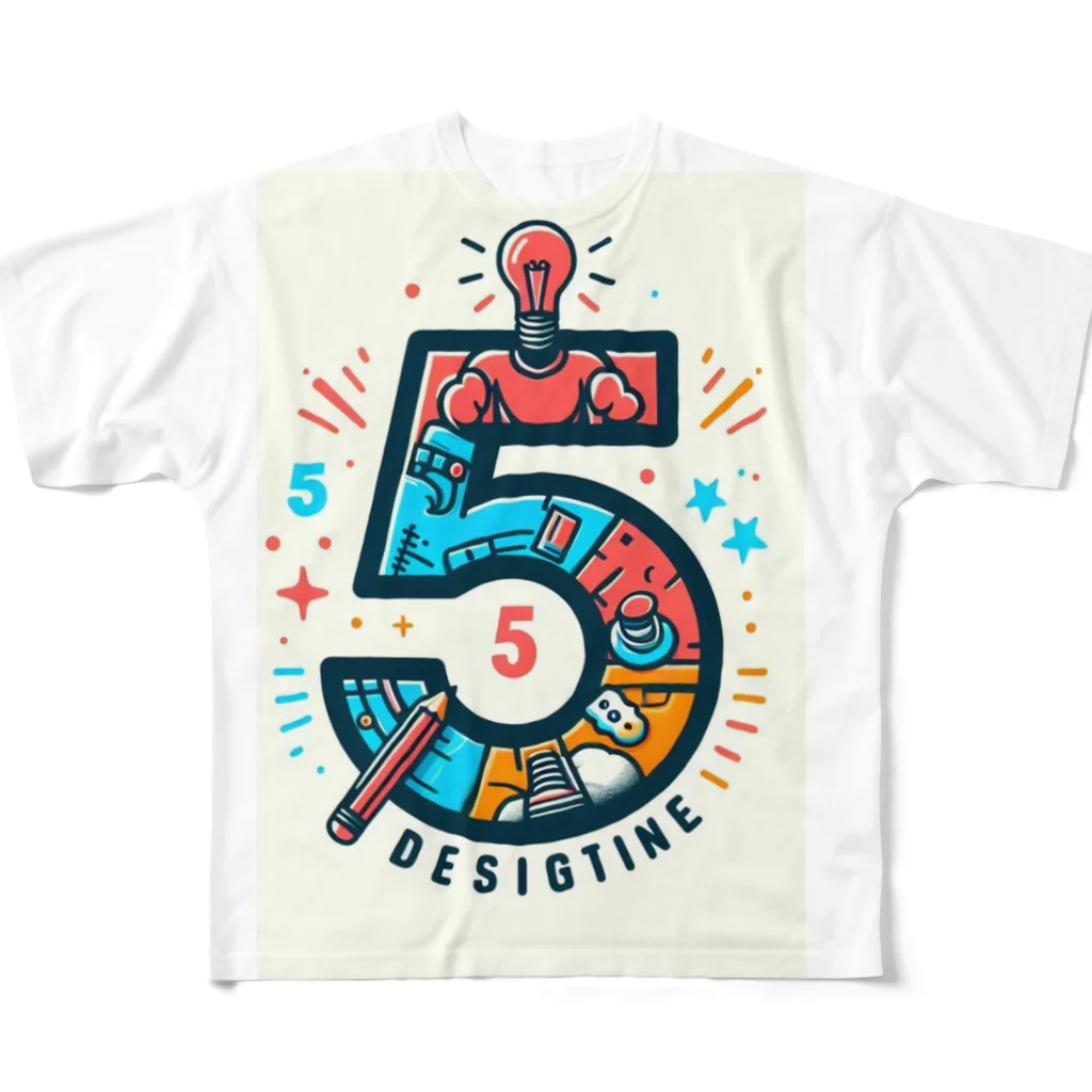 masafu-のNO.デザイン#5 フルグラフィックTシャツ