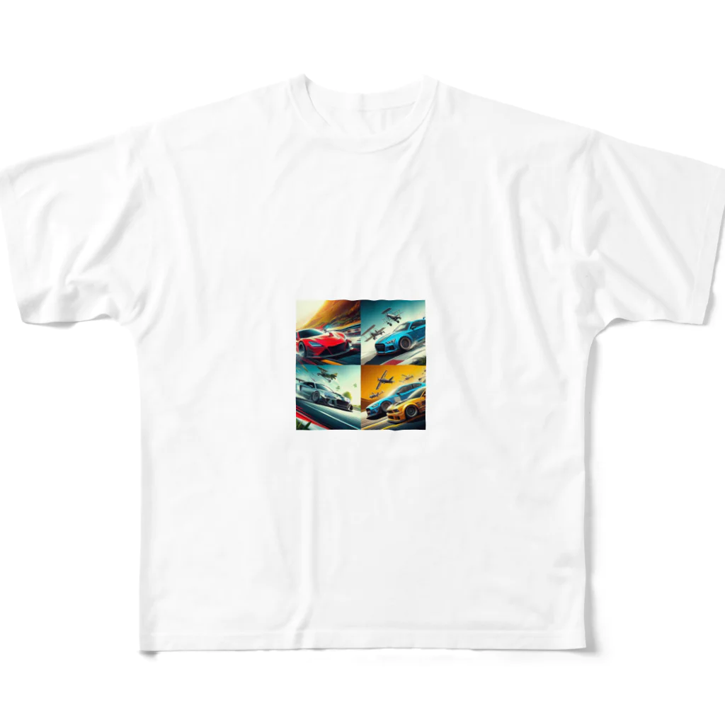 nerobooのお店のスポーツカーのグッズです All-Over Print T-Shirt