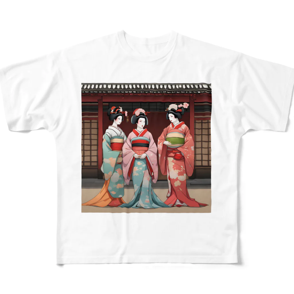 orihata-youの舞妓さん All-Over Print T-Shirt