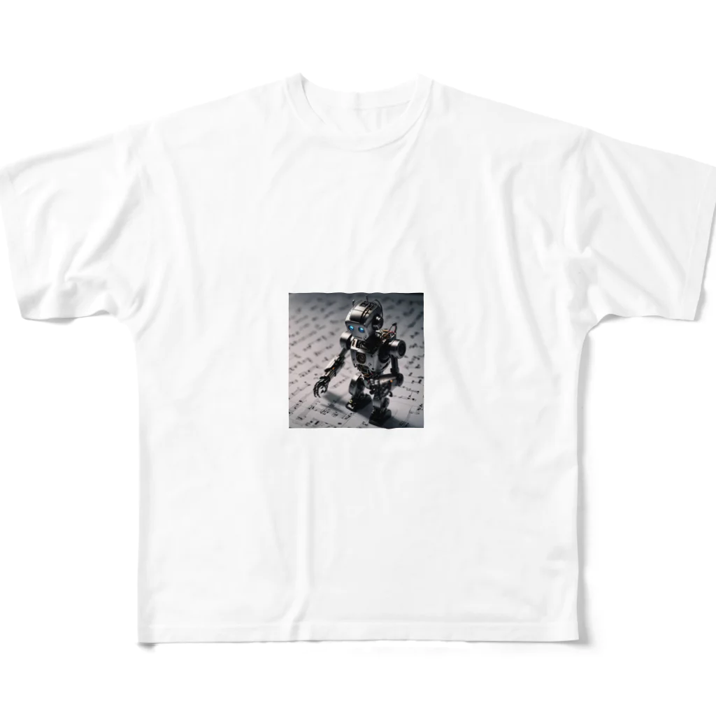 Yuelの作曲ロボット フルグラフィックTシャツ