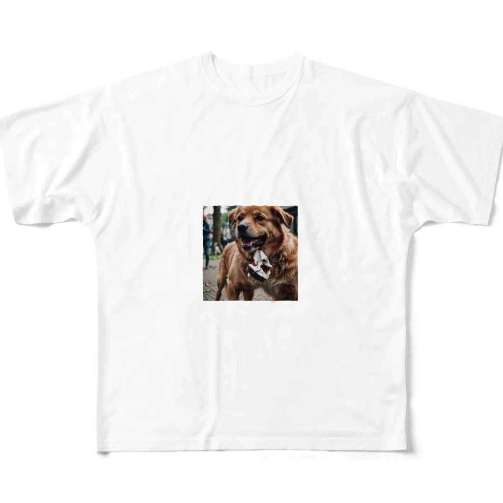 kokin0のかっこいい犬 cool dog All-Over Print T-Shirt