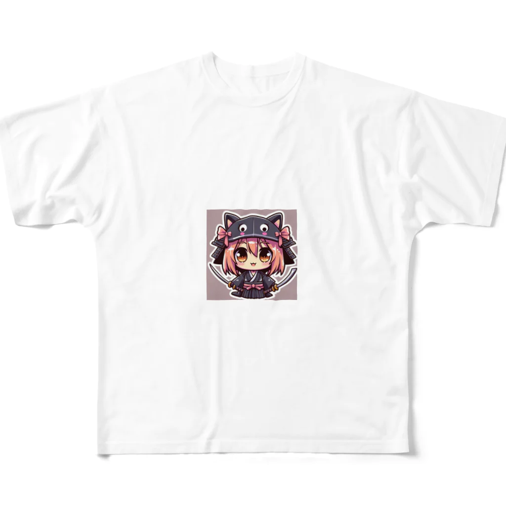 J-traditionのクノイチはるちゃん All-Over Print T-Shirt