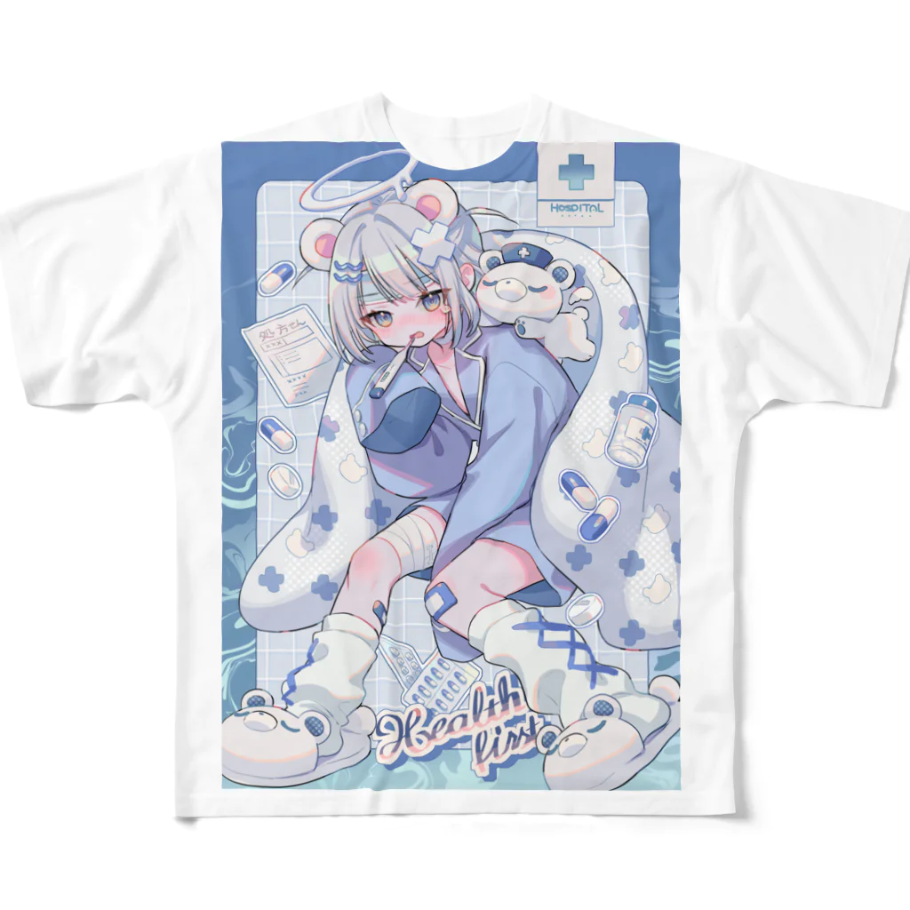 すざく君の家のしろくまクール All-Over Print T-Shirt