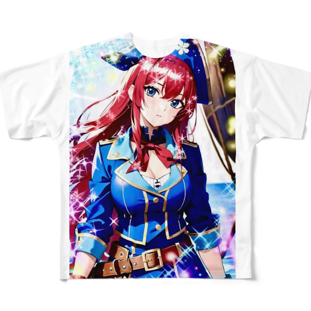 桜音のパイレーツ⭐︎船長⭐︎海賊 フルグラフィックTシャツ