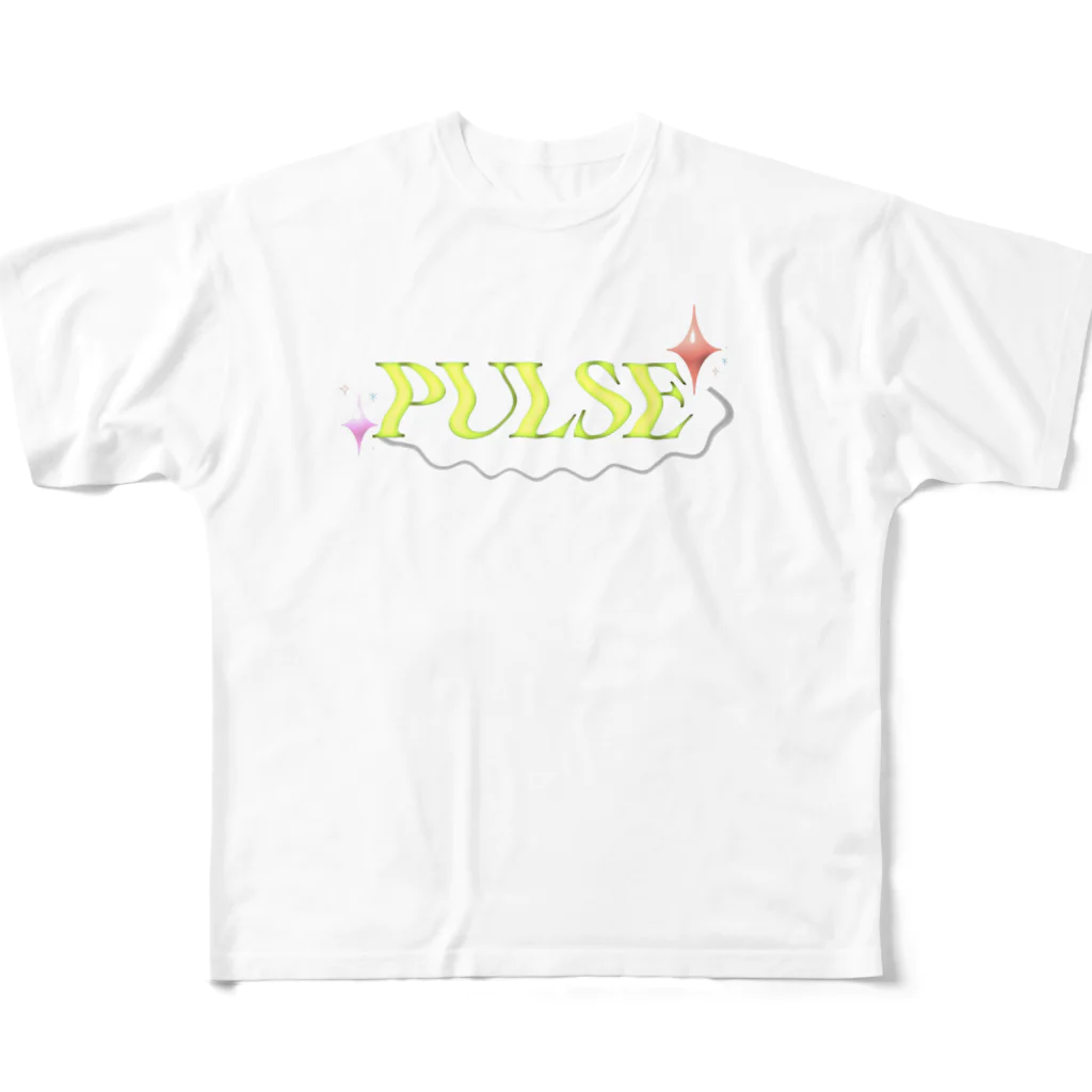 ˖·⟡ 𝓟𝓤𝓛𝓢𝓔 ⟡.·の✨PULSE logodesign ✨ フルグラフィックTシャツ