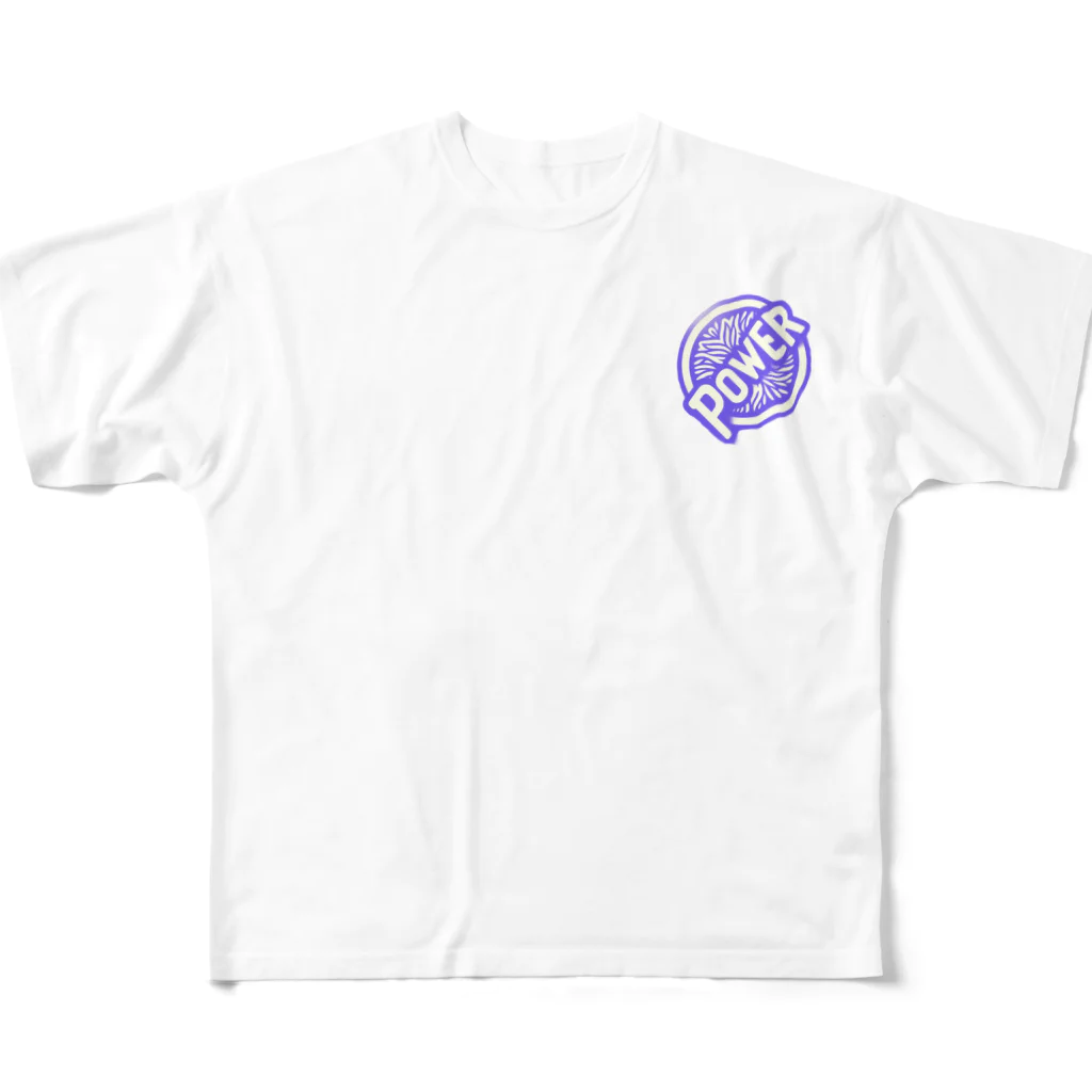 kumainchouのLion power 紺 All-Over Print T-Shirt