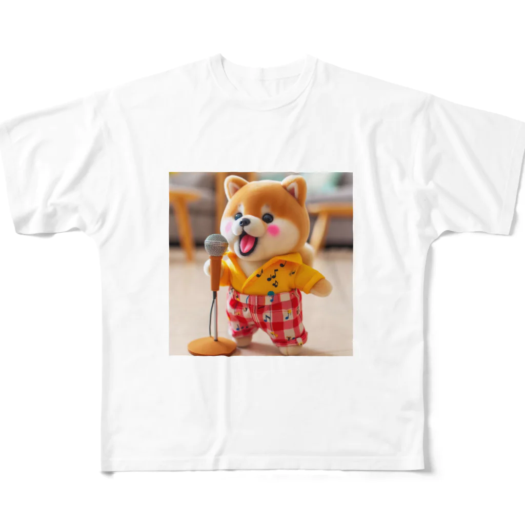 dcgnori／ワンコ画像の歌うワンコ、１ フルグラフィックTシャツ