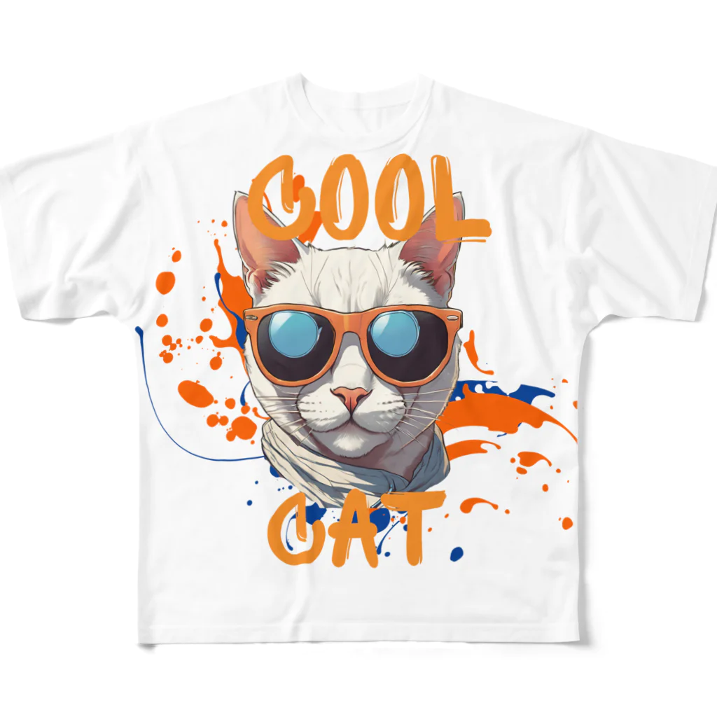 catnip factoryのCOOL CAT フルグラフィックTシャツ