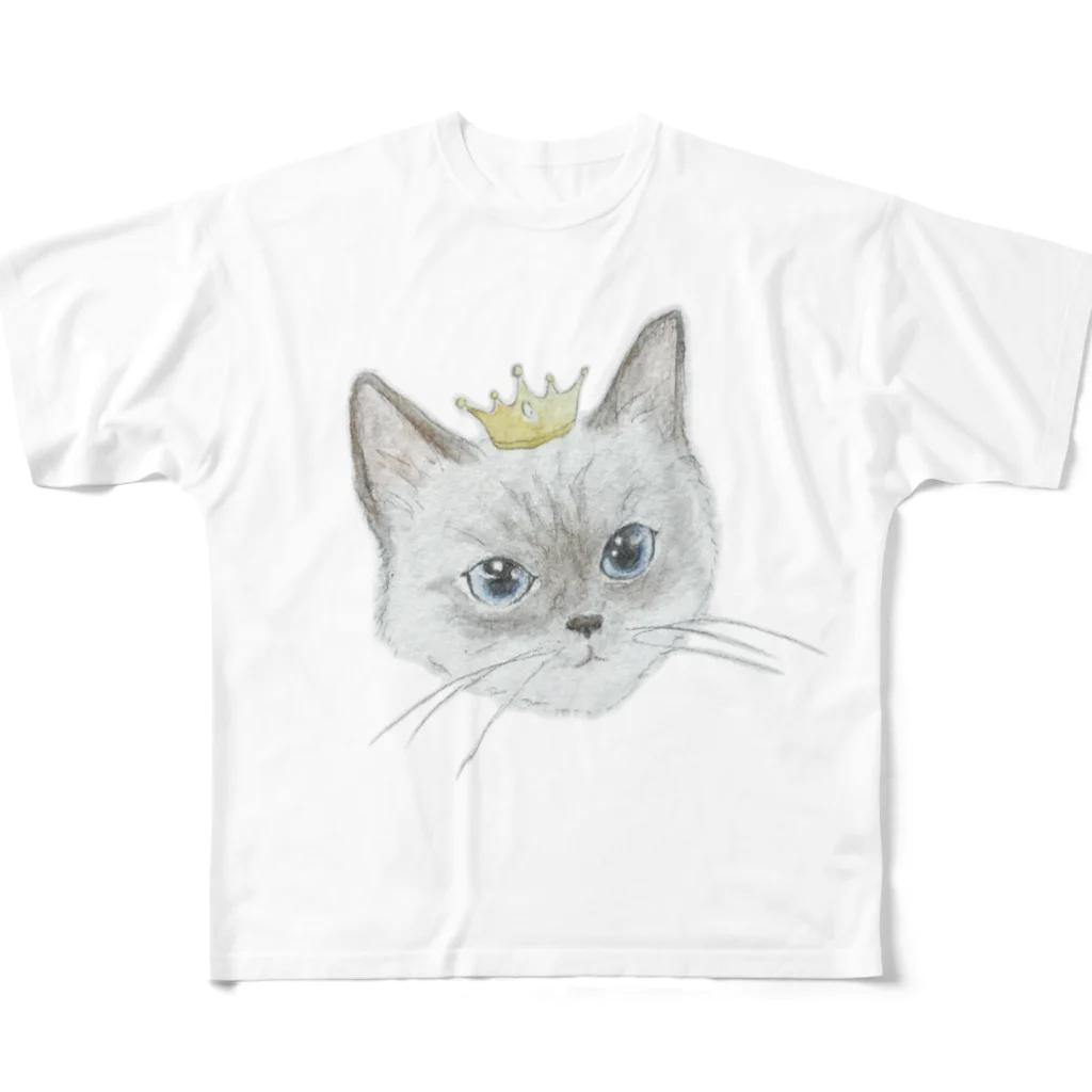 K-chanzのCAT_CROWN フルグラフィックTシャツ