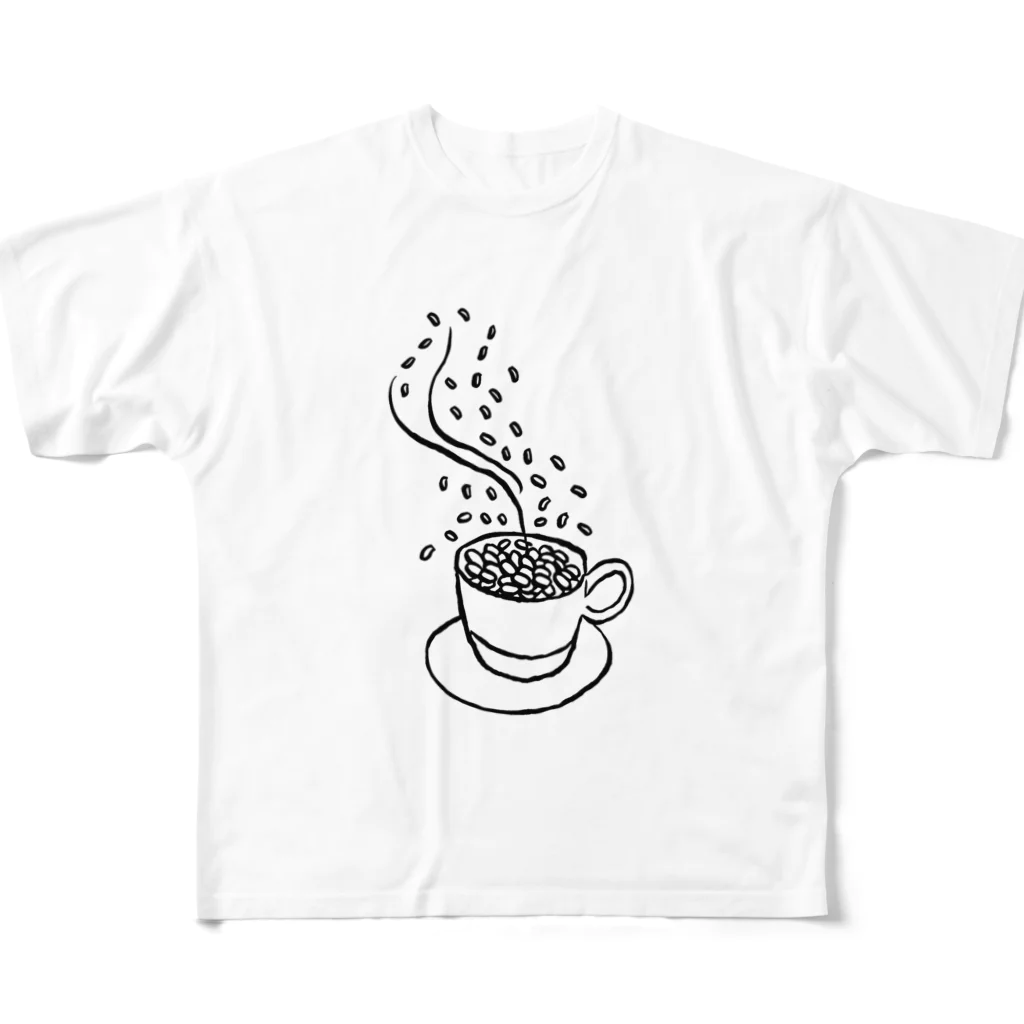 A-Kdesignのcoffee day① フルグラフィックTシャツ