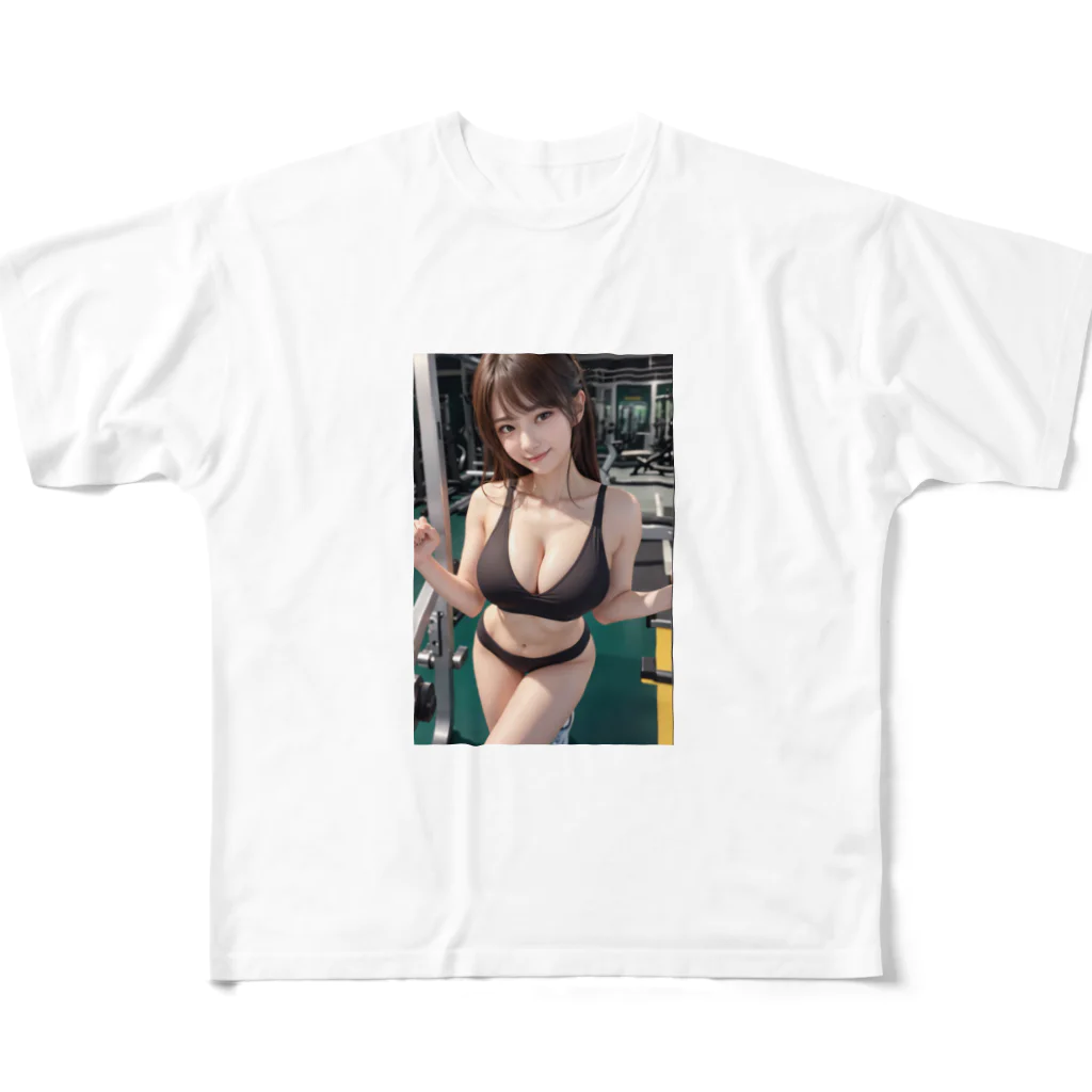 kura111のスポーツ女子 All-Over Print T-Shirt