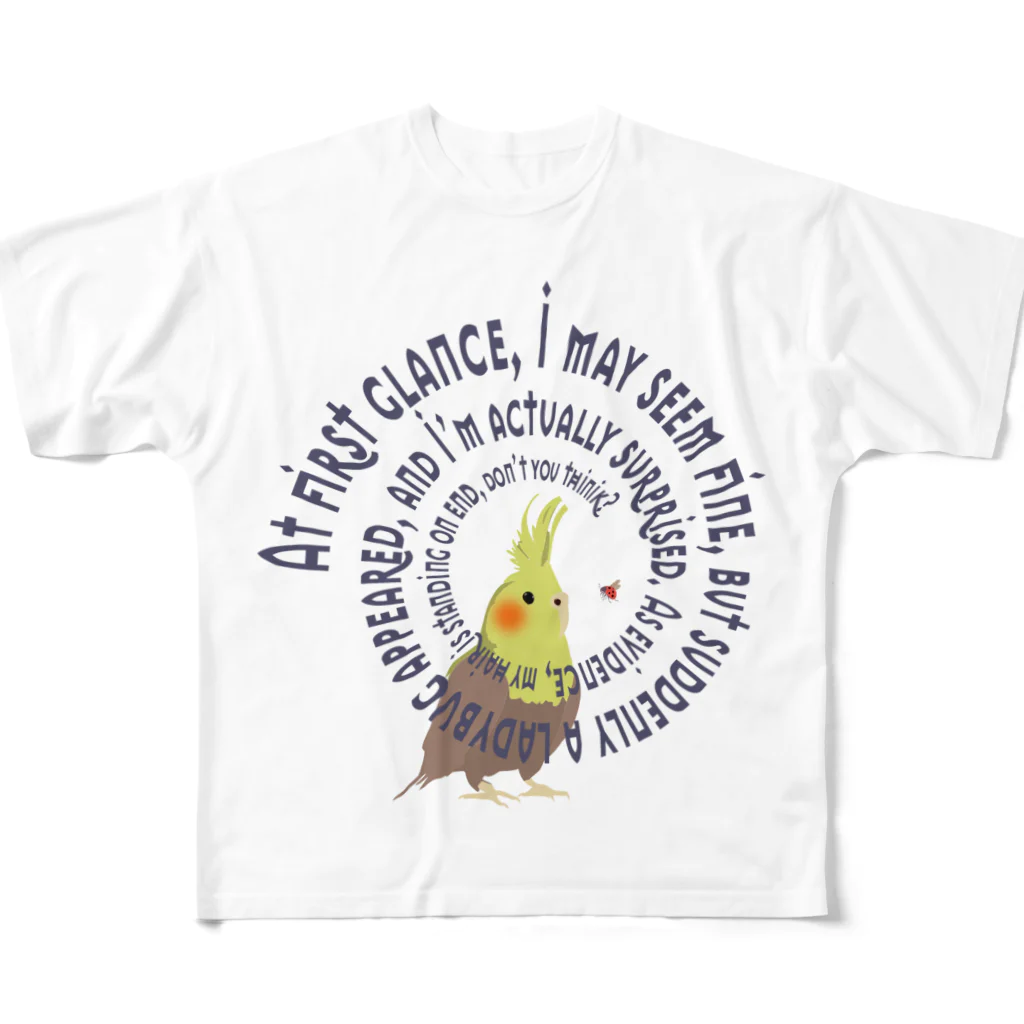 kotorine2006のインコTypeA フルグラフィックTシャツ