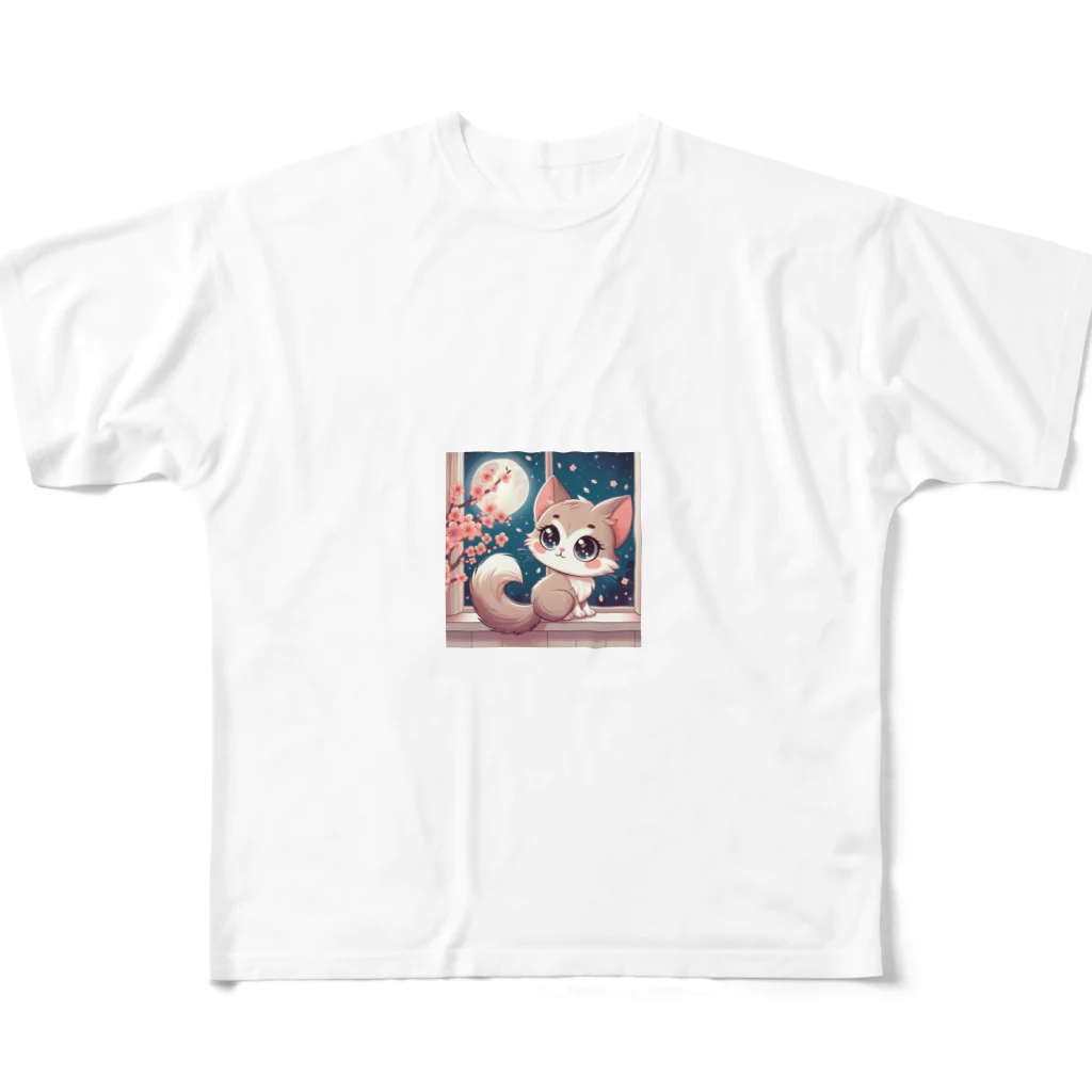 rinngの目が可愛い猫グッズ All-Over Print T-Shirt