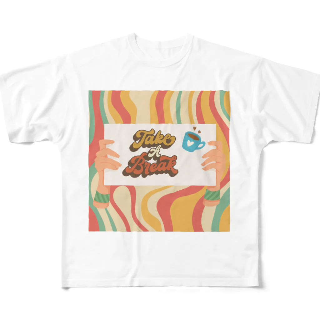 Cafe Mokaのティータイム All-Over Print T-Shirt