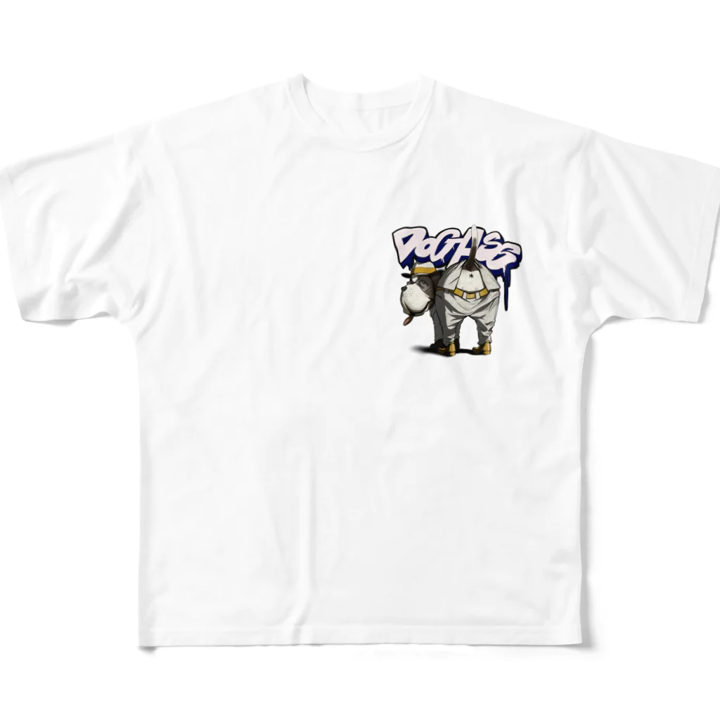 Dog-Ass ドッグアスのDogAss ダンディー All-Over Print T-Shirt